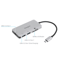 USB-C Multi-Port Hub with Card Reader and 100W PD Pass-Thru