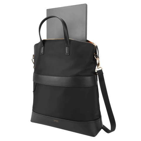 15" Newport Convertible 2-in-1 Messenger/Tote - In Use with Laptop hidden